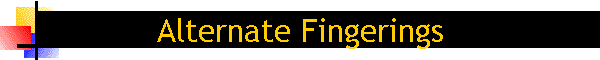 Alternate Fingerings